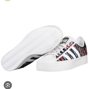 Vintage Adidas Superstar  rize Zebra print Sneakers
